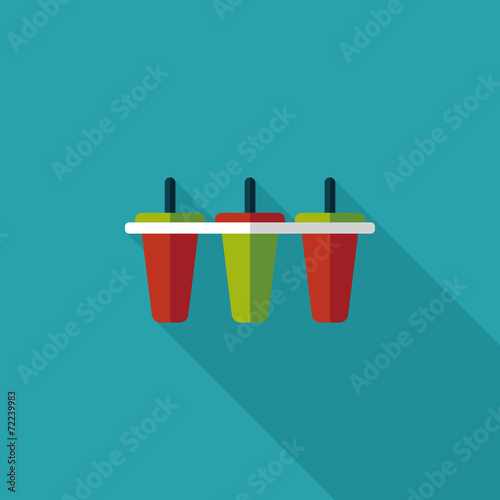 kitchenware ice maker flat icon with long shadow,eps10
