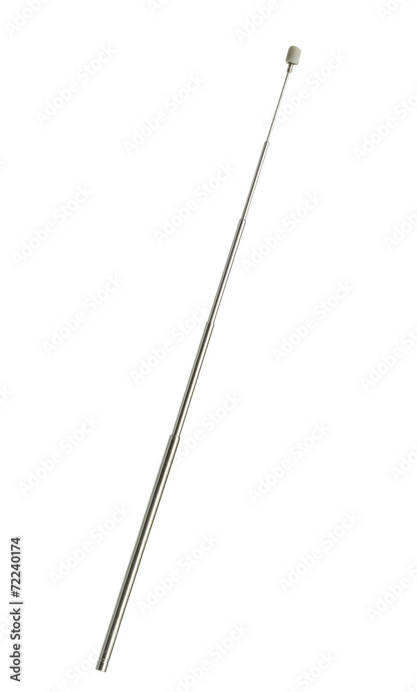 Stick antenna (with clipping path) isolated on white background Stick antenna (with clipping path) isolated on white background