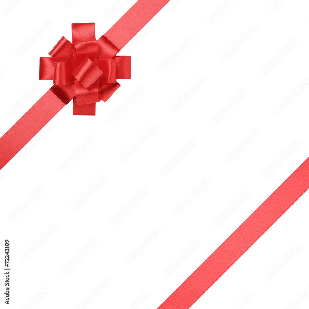composition for present or goft with red ribbon bow composition for present or goft with red ribbon bow