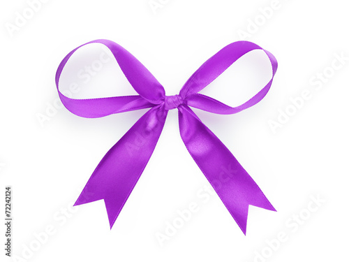 Plakat w ramie violet thin ribbon bow