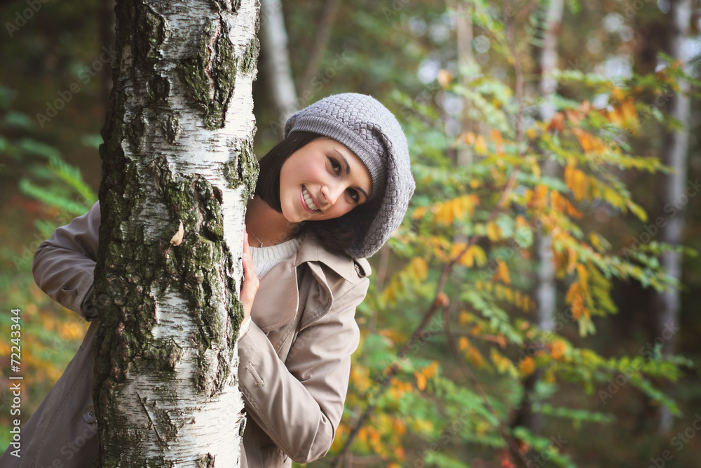 Beautiful smile from young woman Beautiful smile from young woman