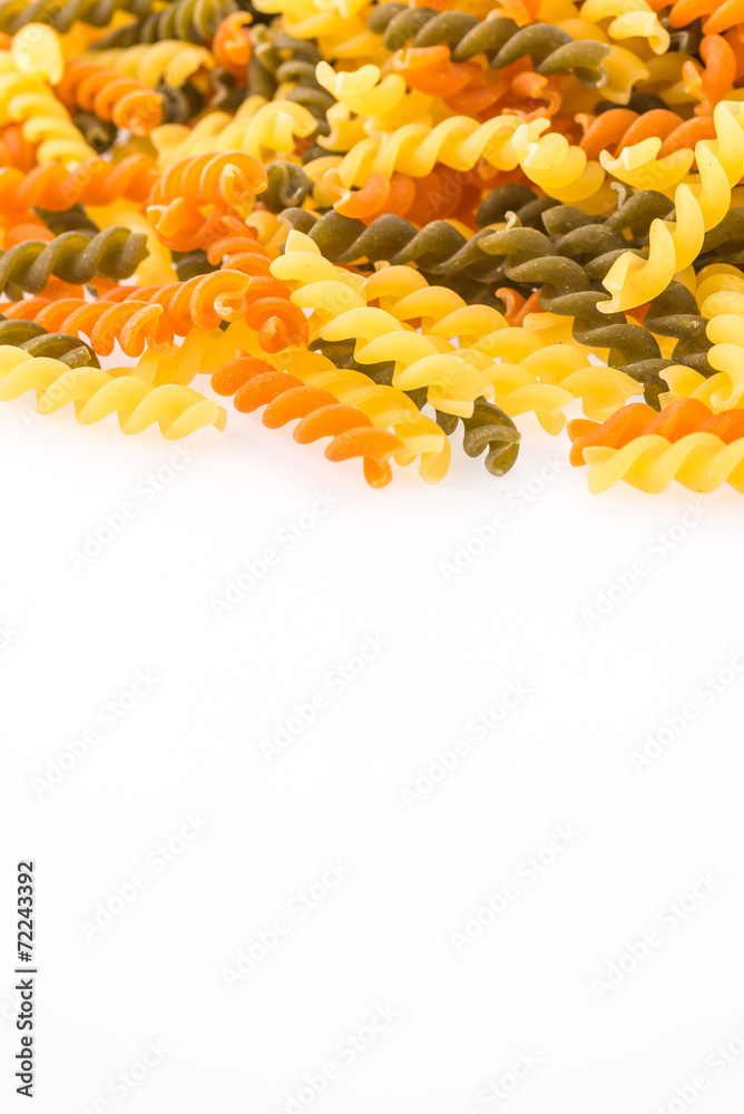 Pasta isolated on white background Pasta isolated on white background