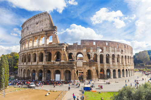 Canvas Print Colosseum in Rome, Italy