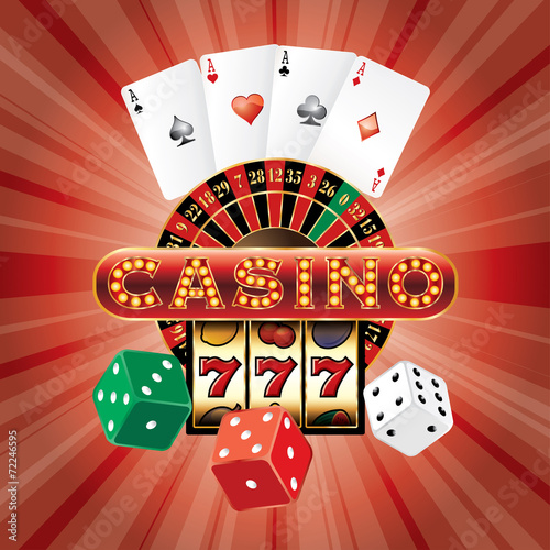 casino red dice card