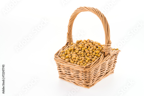 Soybean isolated on white background