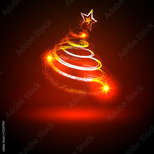 Weihnachtsbaum, abstrakt, Christbaum, Tanne, Xmas, Christmas,Rot