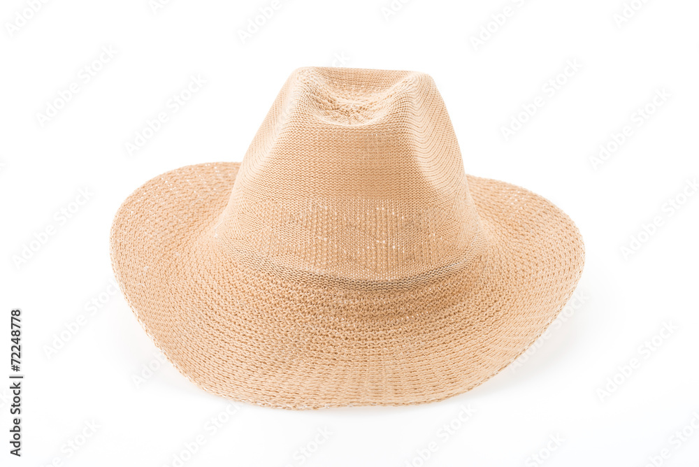 Straw hat isolated on white background Straw hat isolated on white background
