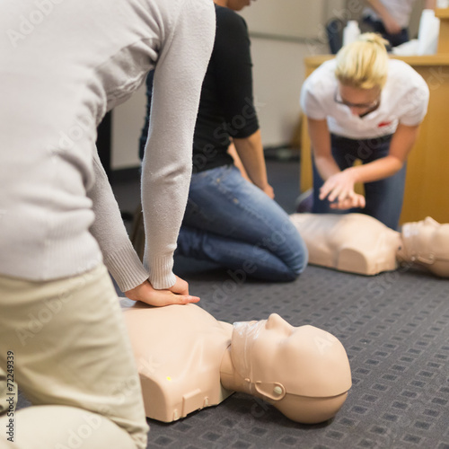 Obraz na płótnie First aid CPR seminar.