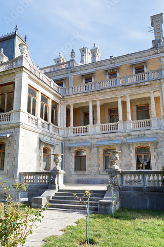 View of Massandra palace with a large terrace photo