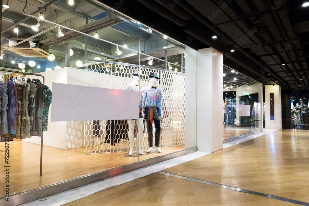 Fototapeta premium clothing fashion shop exhibition window