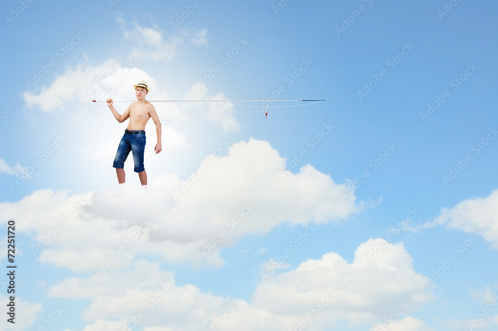 Kid fisherman Kid fisherman
