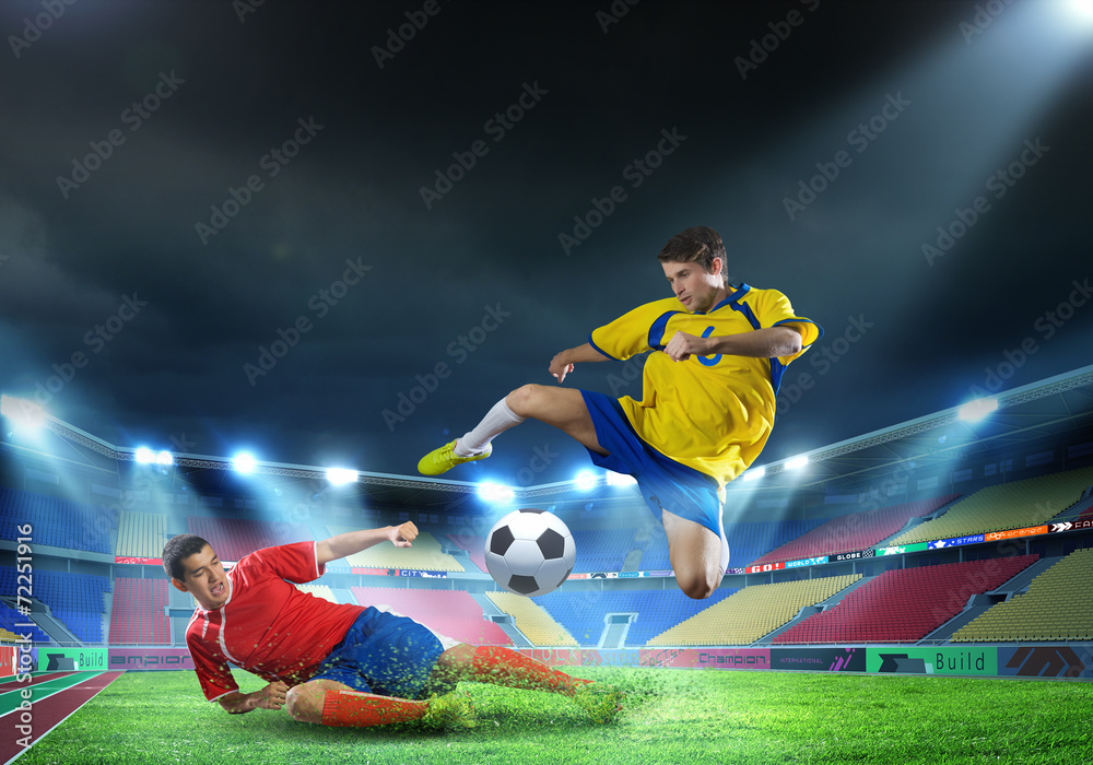 Fototapeta premium Football players