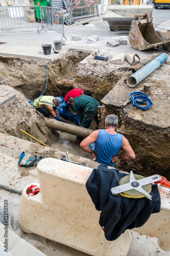 Fotografie Travaux canalisation
