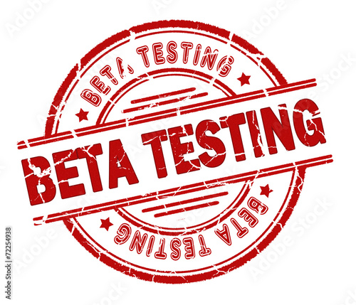beta testing stamp