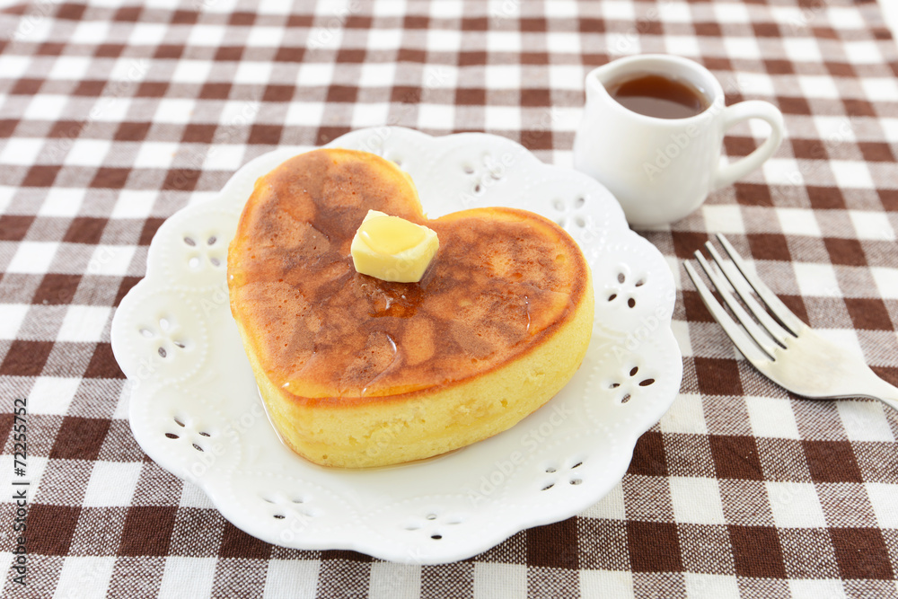 ハート型パンケーキ ハート型パンケーキ