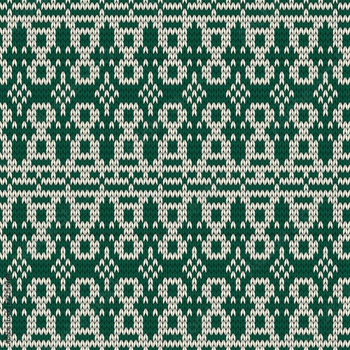 Christmas seamless knitted background.