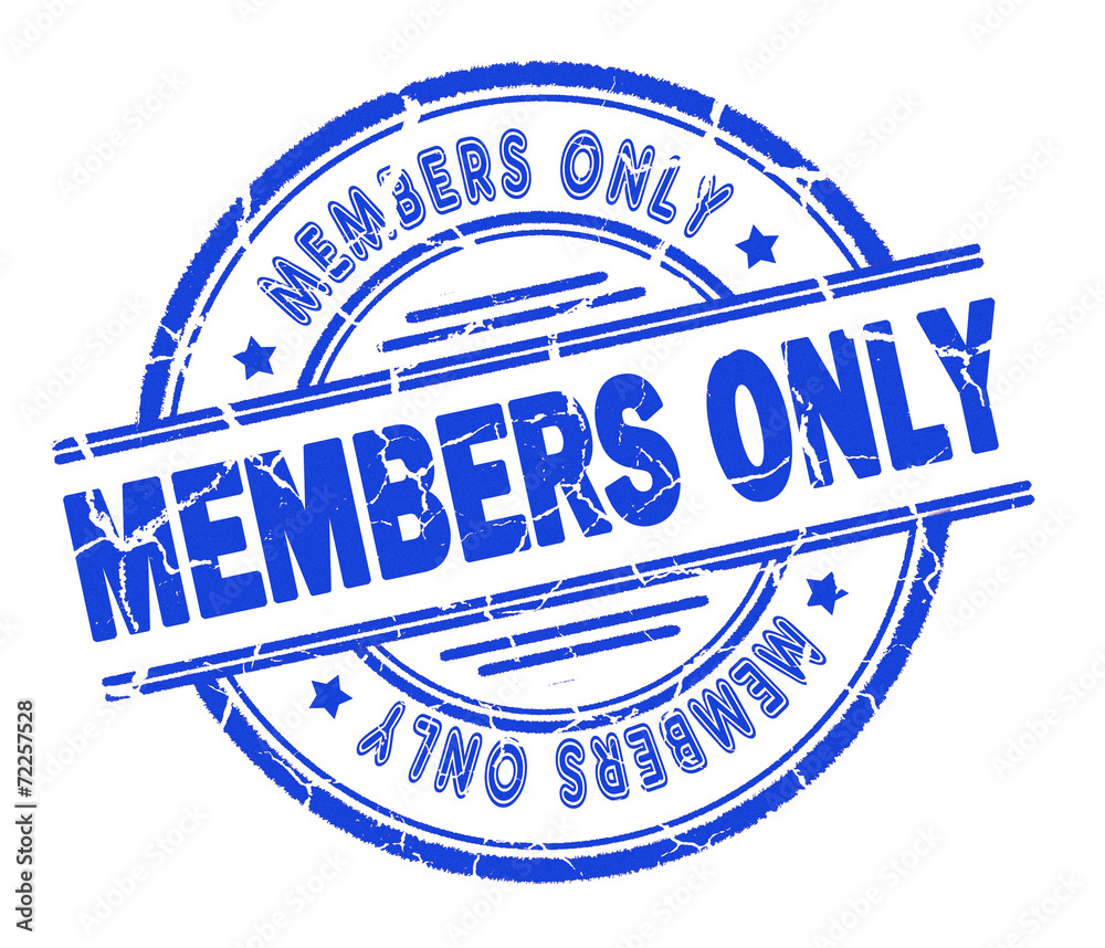 Fototapeta premium members only stamp