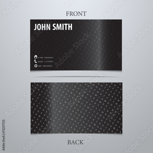 Vector creative business card