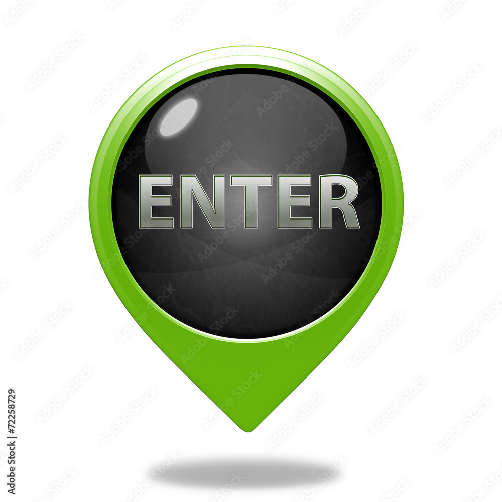 enter pointer icon on white background enter pointer icon on white background