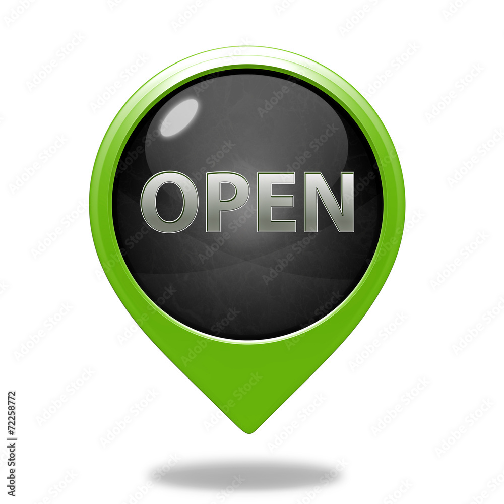 open pointer icon on white background open pointer icon on white background