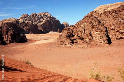 Wadi Rum desert landscape, Jordan