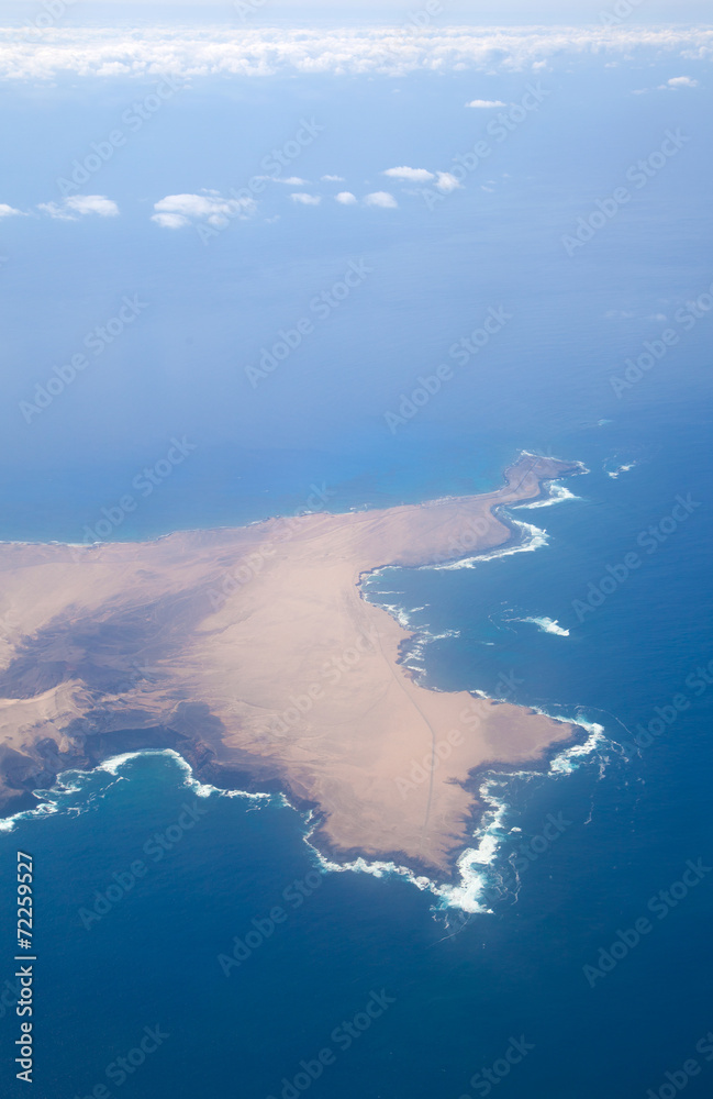 Fuerteventura, Canary islands, from the air