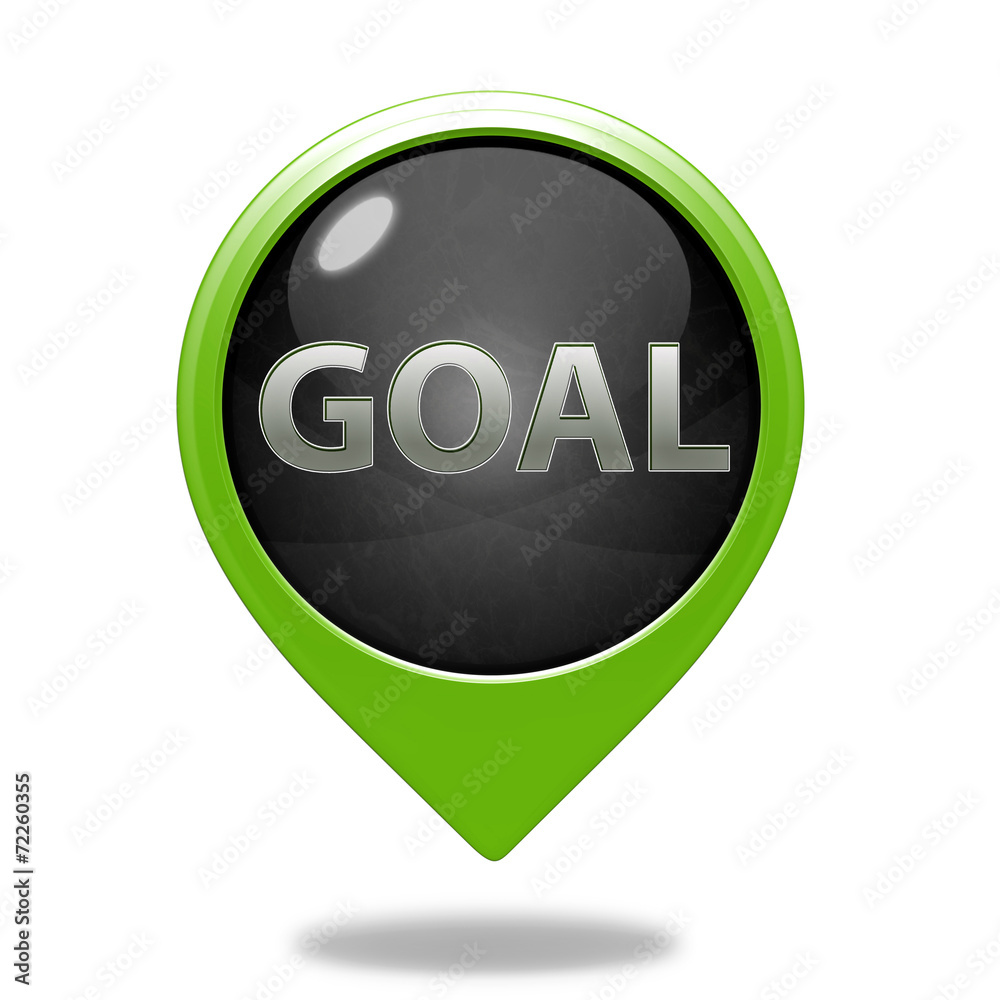 Goal pointer icon on white background Goal pointer icon on white background