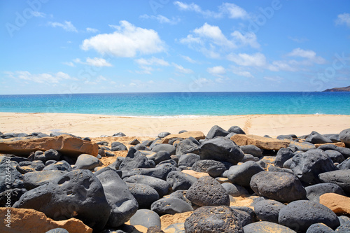 playa de la concha en la isla graciosa, lanzarote