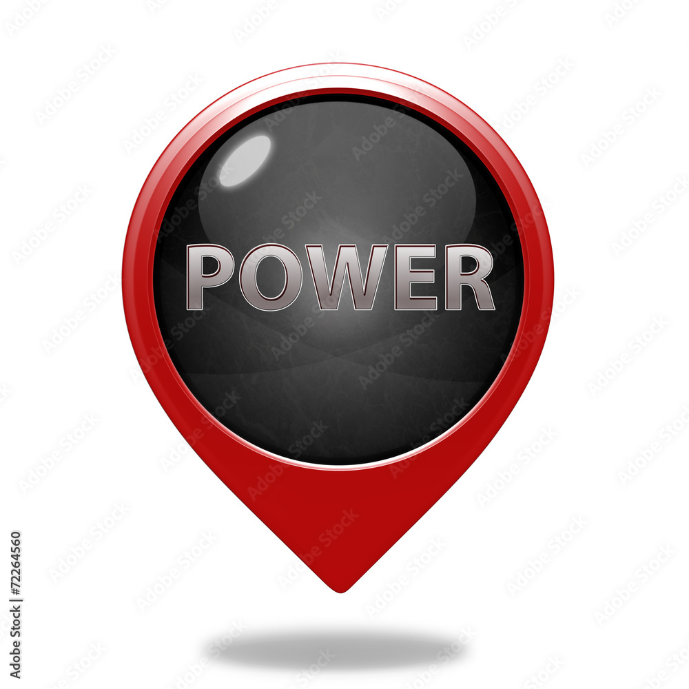 power pointer icon on white background power pointer icon on white background