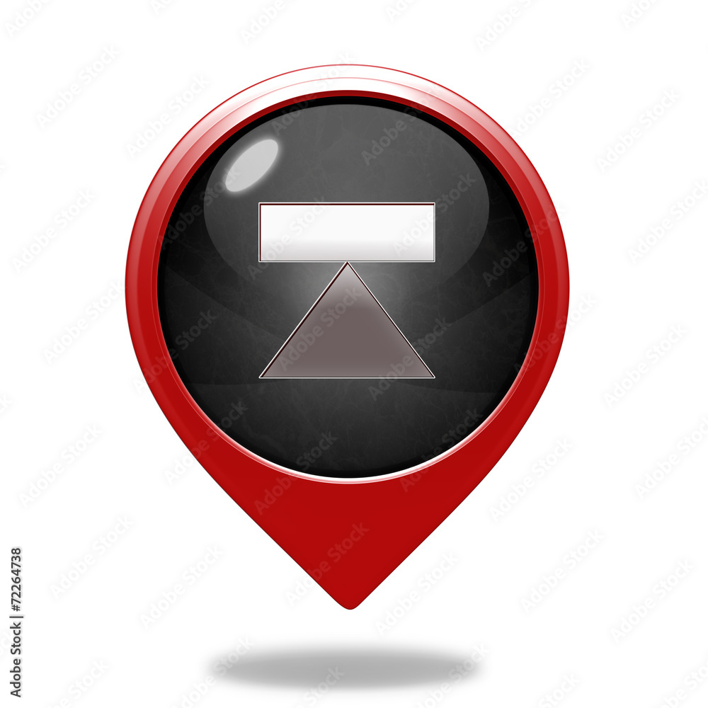 eject pointer icon on white background eject pointer icon on white background