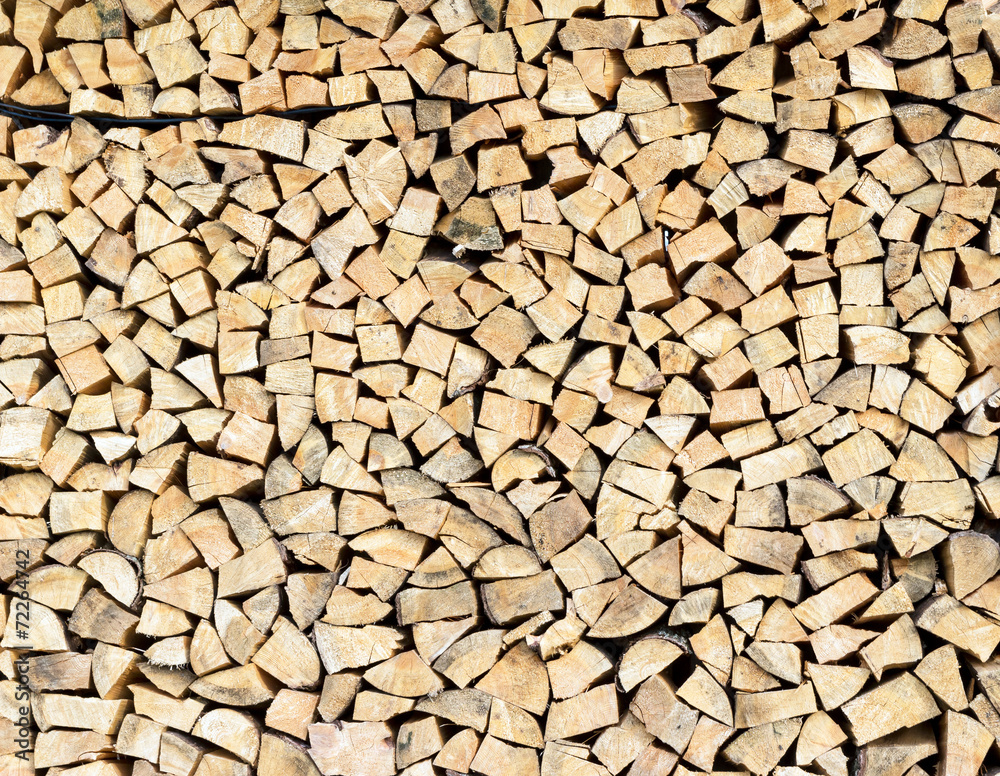 Pile of wood logs ready for winter Pile of wood logs ready for winter