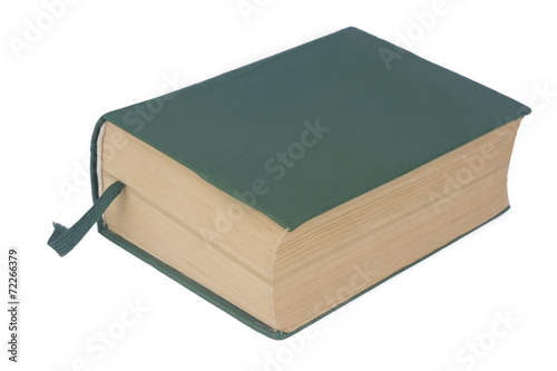 Obraz na płótnie Green book isolated on white background
