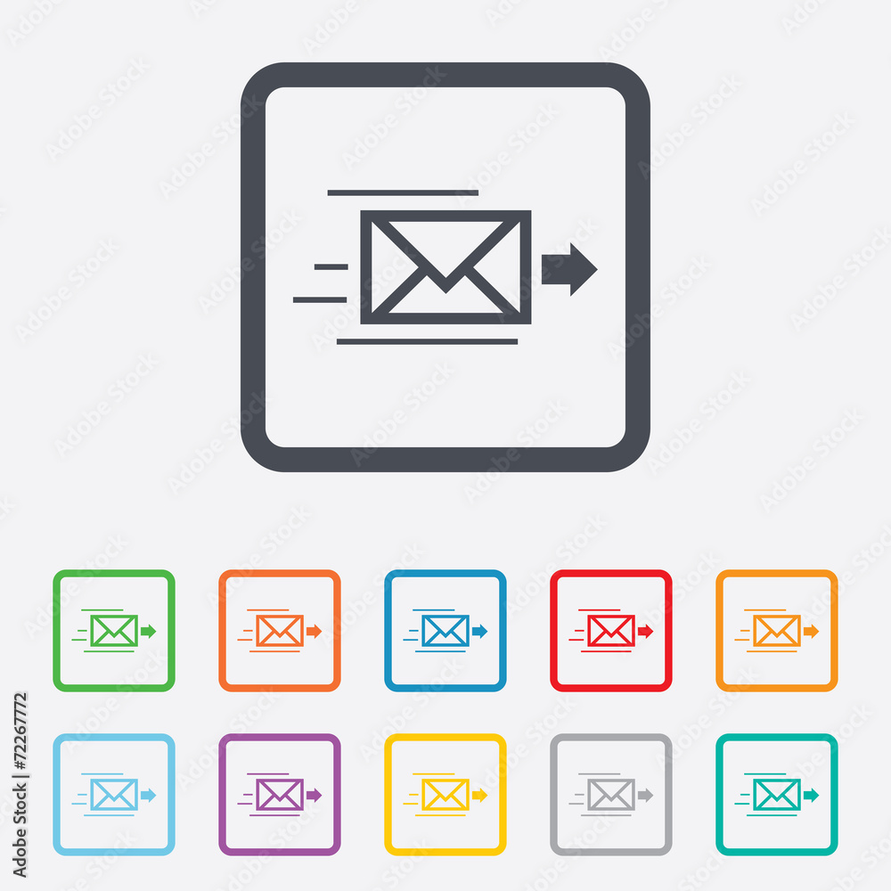 Mail delivery icon. Envelope symbol. Message Mail delivery icon. Envelope symbol. Message