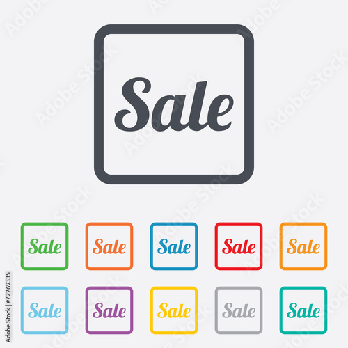 Sale sign icon. Special offer symbol.