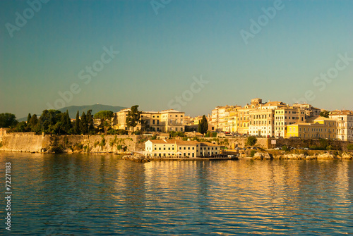 Corfu town - Greece. View from the sea