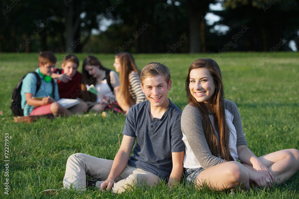 Two Happy Teen Friends Two Happy Teen Friends