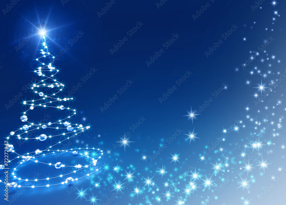 abstract blue christmas tree background abstract blue christmas tree background