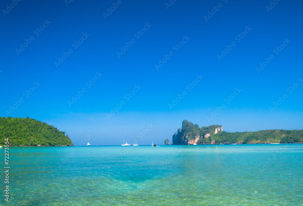 Horizon Rocks Ocean Panorama