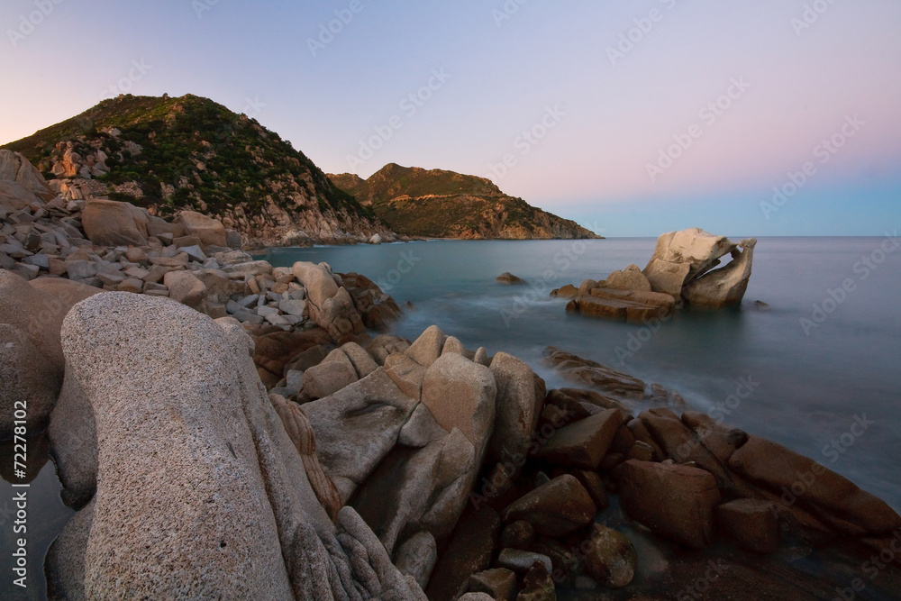 Punta Molentis in Sardinia, Italy.