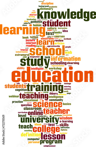 Education word cloud concept. Vector illustration