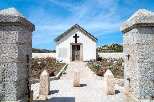 The Cemetery of officers at Cala Ghiunco on the Lavezzi island