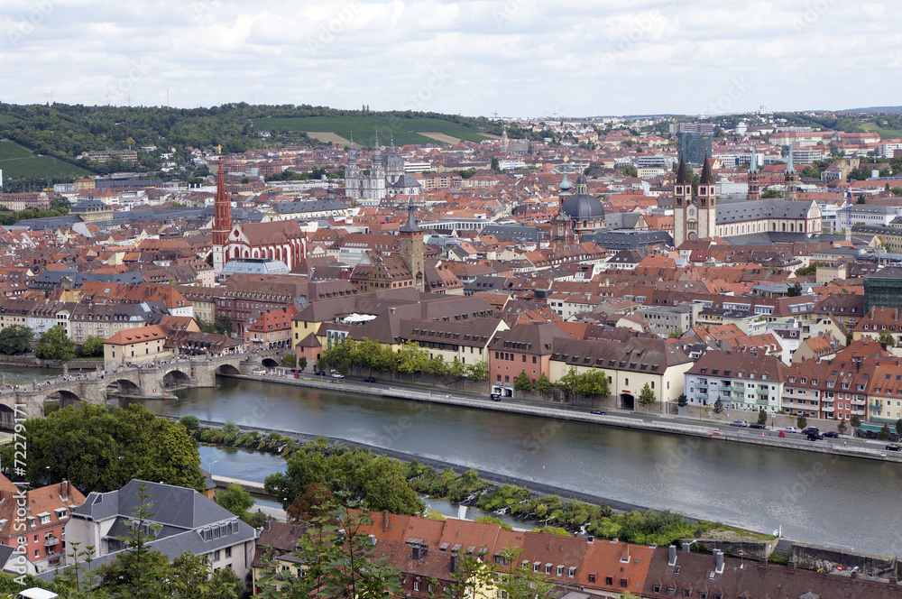 Blick auf Würzburg