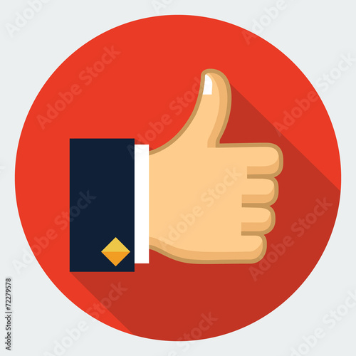 Vector thumb up icon