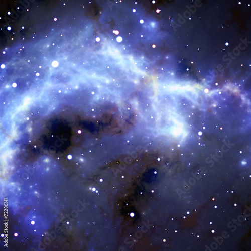 Fototapeta Naklejka Na Ścianę i Meble -  Blue space nebula