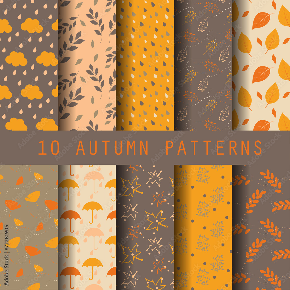 autumn pattern set