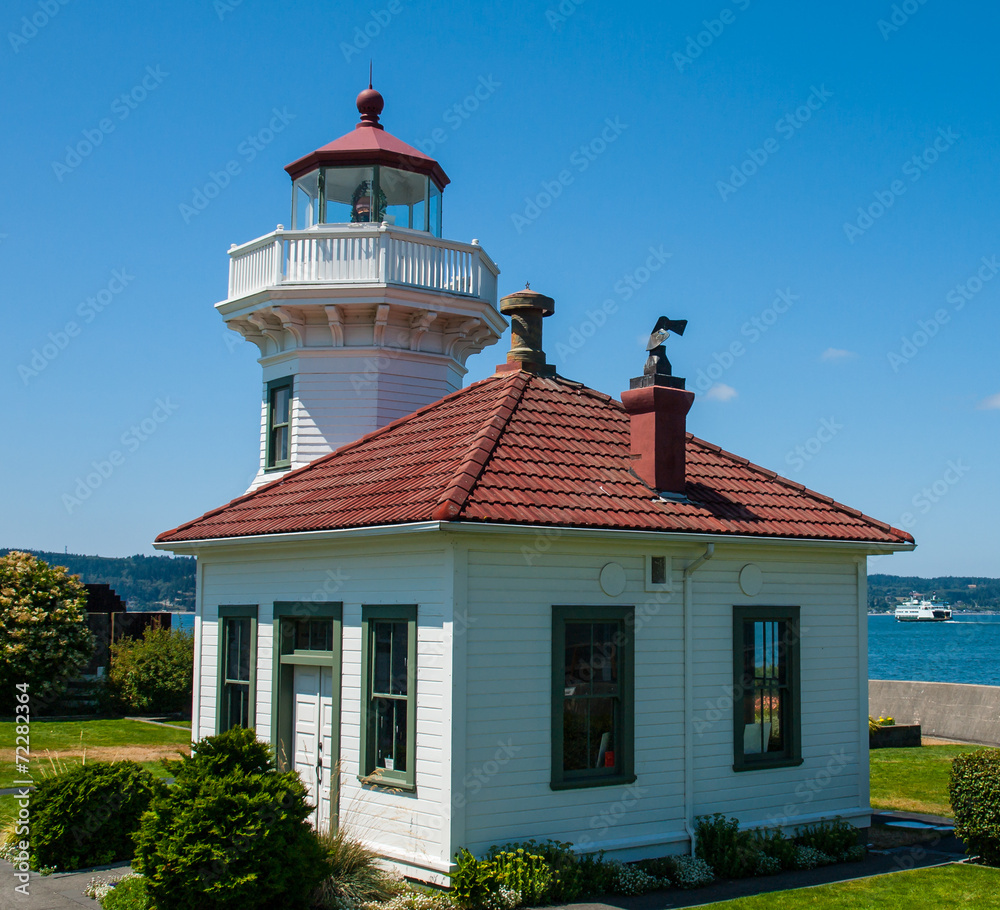 The Lighthouse at Mukilteo in Washington State USA