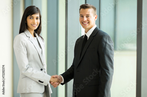 business partners handshaking