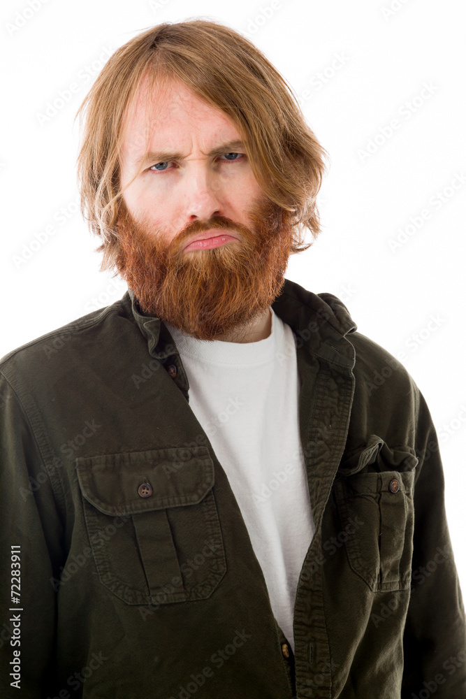 model isolated on plain background upset angry worried model isolated on plain background upset angry worried