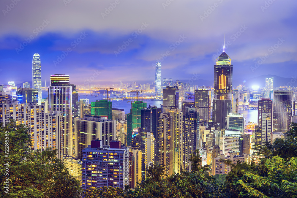 Hong Kong, China Skyline