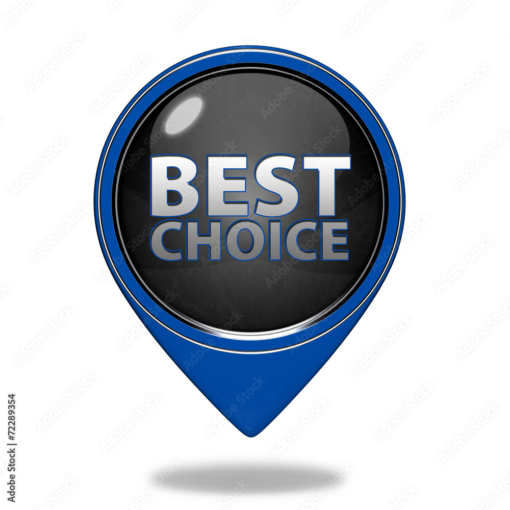 Best choice pointer icon on white background Best choice pointer icon on white background